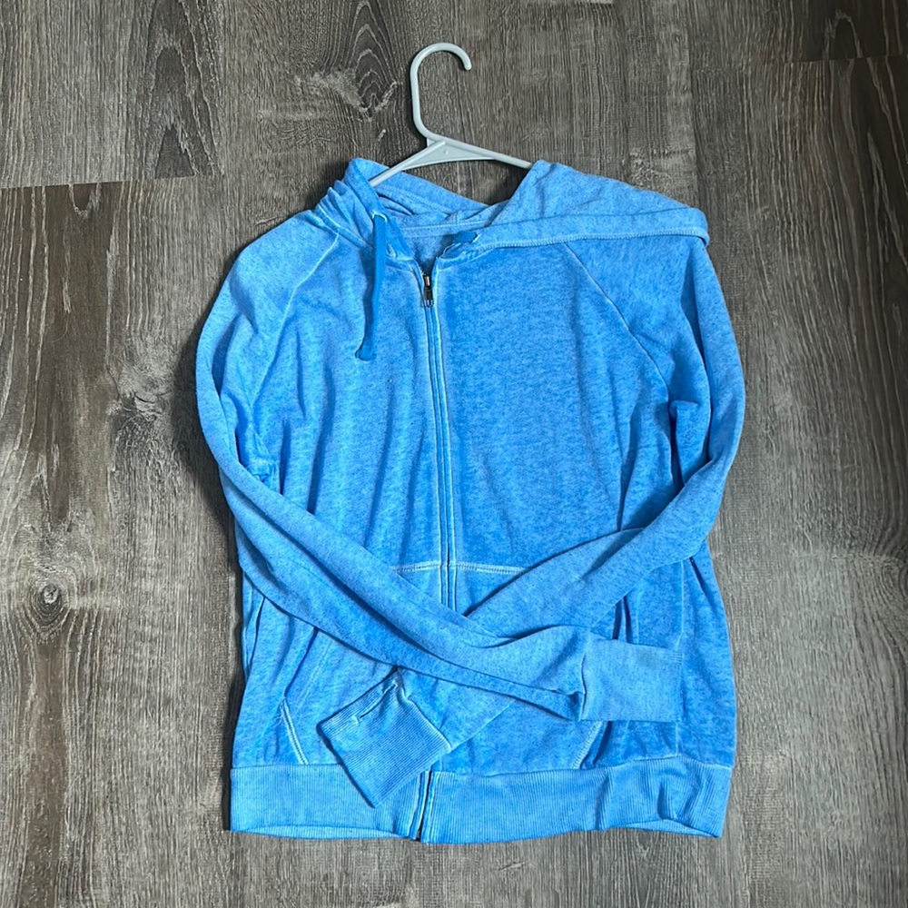 Blue zip up